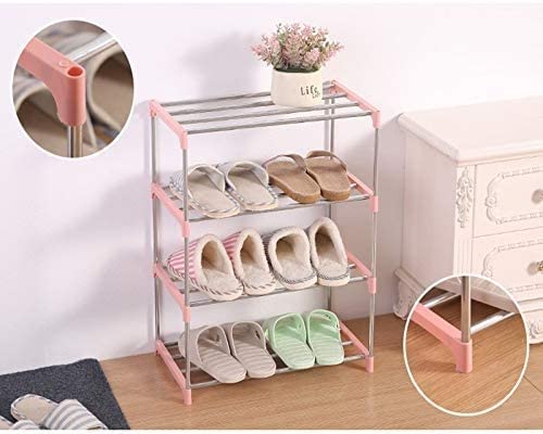 Étagère à chaussures multicouche en acier pour rangement de maison