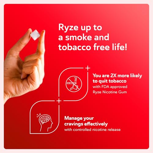 Image of RYZE Nicotine Gum Variety /Trial Pack, 54 Count - (6 Flavors*9 Gums each) | Sugar-Free | FDA Approved | Smoking Cessation Support | Gentle on Throat