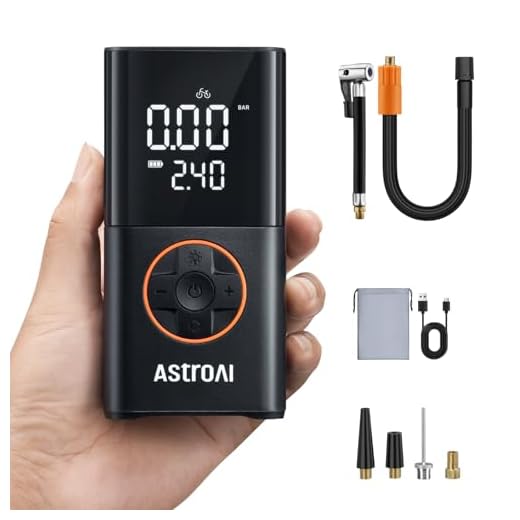 AstroAI Kabellose Elektrische Luftpumpe, Tragbare Akku Fahrradpumpe