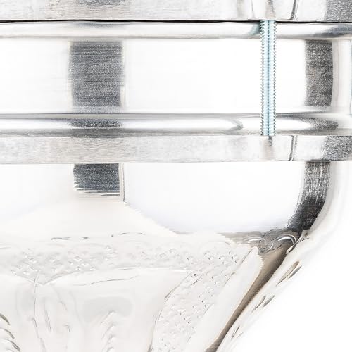 Meinl Percussion Aluminium Series Darbuka - Große Handtrommel - Mit Kunststofffell - Durchmesser 7,25 Zoll - Handgehämmert - Aluminium, Silber (HE-113)