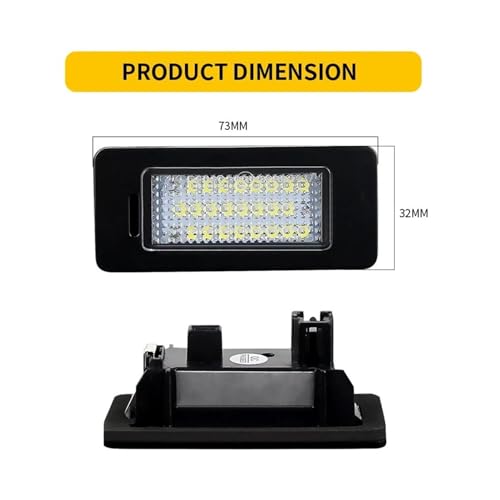 Luz LED de matrícula sin error canbus para Passat B7 y Jetta A MK6 3
