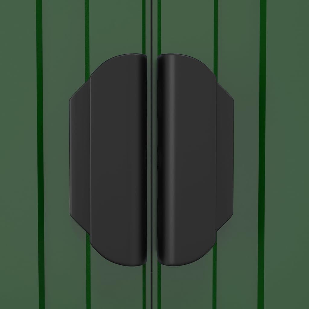 Générique Abri de Jardin Vert 192x357x223 cm Acier galvanisé,Maison & Jardin,Pelouses & Jardins,Vie en extérieur,Structures extérieures,Cabanes & abris de Jardin,3147429