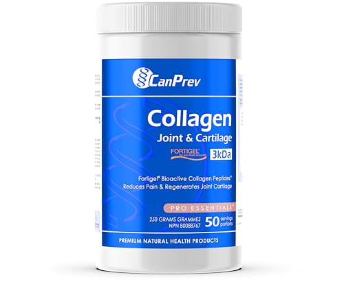 CanPrev Collagen Joint & Cartilage – 250g Powder – 50 Servings – Hydrolyzed Protein Peptides Types I & III for Joint, Bone, Skin & Nail Support – Paleo/Keto, Gluten Free, GMO Free