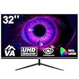 Gawfolk 32 inch 4K PC Monitor, UHD 3840 x 2160p 60HZ Computer Monitors VA Screen...