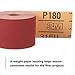 3M Stikit Red Abrasive Sheet Roll, 01685, No Hole, 2-3/4 in x 25 yd, 180+ Grade, Automotive Sanding Roll Sandpaper for Coating Removal, Body Repair, Auto Sanding