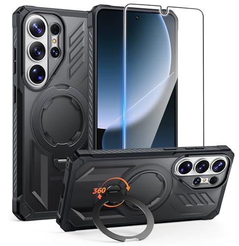 Samsung Galaxy S26-Ultra�pFNTCASE �P�[�X:�����O�L�b�N�X�^���h�t�����C�X�}�z�P�[�X | �X�N���[���v���e�N�^�[ ���ϋv �~���^���[�O���[�h �ی� �����h�~ �ی� S26 Ultra 6.9�C���` �N���A