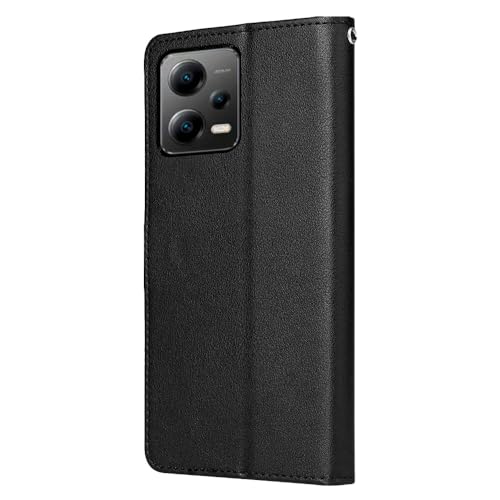 Capa Capinha Carteira Flip Para Xiaomi Redmi Note 12 Pro (PRETO)