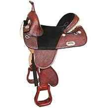 HILASON Western Horse Saddle American Leather Trail Barrel Racing | Treeless for Horses
