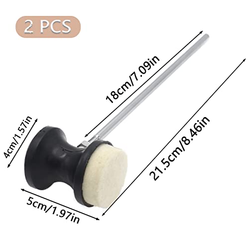 image for Cheerock 2pcs Double-Sided Bass Drum Pedal Beater, Double Kick Drum Pe