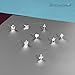 8 Pairs Assorted Wholesale Lot Cute Stainless Steel Stud Earrings (01. 4mm, Steel)