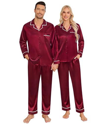 SWOMOG Family Matching Pyjamas Sets 2 Pcs Pj Set Long Sleeve Sleepwear
