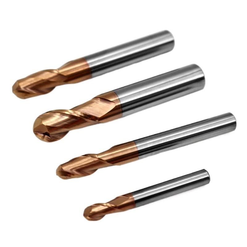 Frese testa sferica HRC55 Rivestimento lega di acciaio al tungsteno(R6.0x12Dx75L)