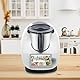 Gleitbrett für Thermomix TM6 TM5-360° Universalrädern Rollbrett für Thermomix Vorwerk Küchenmaschine, Bambus Unterlage Brett TM5 TM6 Zubehör Schnelles Bewegen Rollbrett mit Gummifüße Schwarz