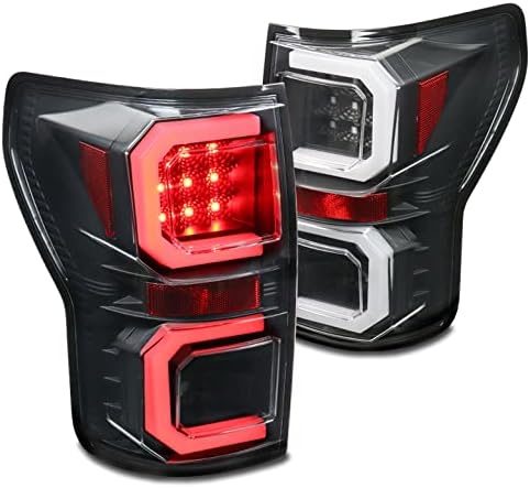 Luces traseras de tubo LED para luces traseras, color negrohumo, compatible con Toyota Tundra 2007-2013