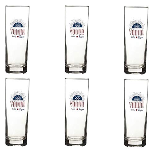 Paris Prix Secret de Gourmet - Lot de 6 Verres à Vodka Relax 31cl Transparent