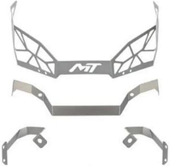 Motorcycle Headlight Grill Cover 2024 2023 Headlight Protector Guard FOR CF&MOTO CF 800MT MT800 MT 800 MT Headlamp Grille Protection Cover Protective 2021 2022, Silver