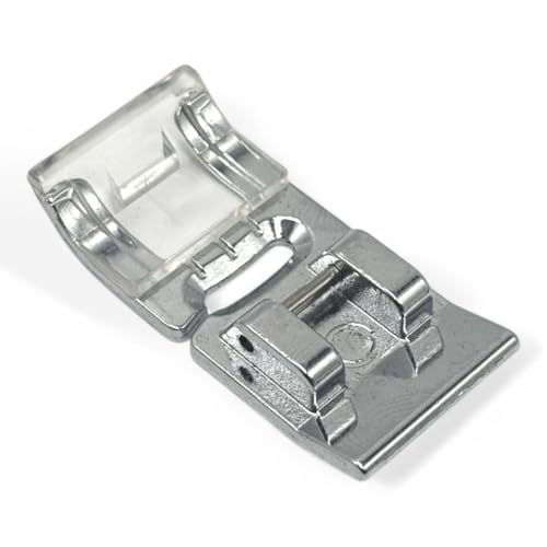 Image of ZENITH Jaquard Pressure Foot Snap on Type for Automatic Electric Low Shank Sewing Machines Suitable for Usha Janome Brother Singer etc Steel Finish (Jaquard Foot)