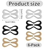 Quavendrix 6-Pack Back Bra Clip Set – Non-Slip Bra Strap Clips for Racerback & Strap Concealment – Comfortable, Adjustable Bra Clips for Women – Hides Straps Under Sleeveless Tops & Dresses Black - Image 2