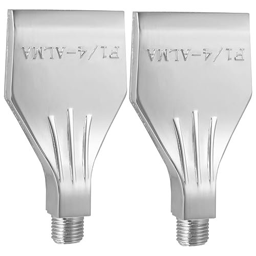 BELLIFFY Venturi-düse 2st Blasdüse Druckluftdüse Beschlagen Auto-fan Bläst Winddüse Lüfter Flachdüse Zubehör Für Windkühlmaschinen Strahldüse Aus Metall Aluminiumlegierung Silver