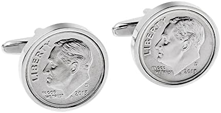 Worldcoincufflinks - 10th Wedding Anniversary - Tin Anniversary - Genuine 2013 Mint Coin Cufflinks