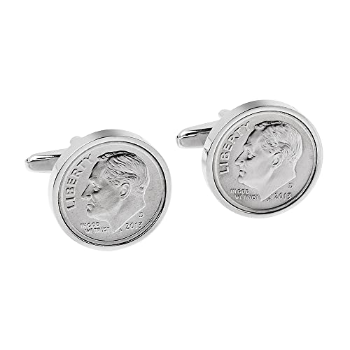 Worldcoincufflinks - 10Th Wedding Anniversary - Tin Anniversary - Genuine 2013 Mint Coin Cufflinks #TOP22