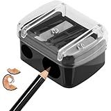 Eyeliner Pencil Sharpener, Eyeliner Sharpener for Pencil, Makeup Pencil Sharpener, Dual Holes Eyeliner...
