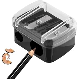 Eyeliner Pencil Sharpener, Eyeliner Sharpener for Pencil, Makeup Pencil Sharpener, Dual Holes Eyeliner Sharpener, Sharpeners