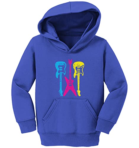 Tcombo Neon Guitars - Rock Star Musician Toddler/Youth Fleece Hoodie2