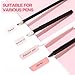 Janlaugh 300 Pcs Sticky Index Book Tabs Bible Tabs Gradient Repositionable Page Tab Labels for Notebooks File Classification(Pink)
