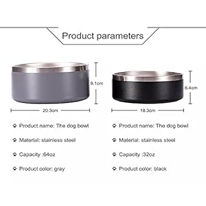 32oz-64oz-Stainless-Steel-Double-Wall-Dog-BowlsBPA-Free-Non-Slip-Pet-DishesCat-FoodWater-Bowl-with-Rubber-Base32oz-Light-Blue - Cucciolini Doodles   32oz-64oz-Stainless-Steel-Double-Wall-Dog-BowlsBPA-Free-Non-Slip-Pet-DishesCat-FoodWater-Bowl-with-Rubber-Base32oz-Light-Blue