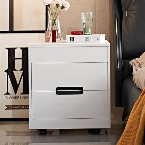 Commode lignes épurées pour un espace optimisé et table de chevet réglable