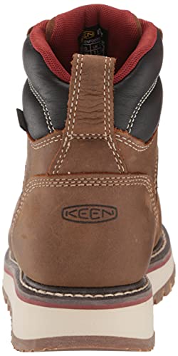 Keen Utility Women's Cincinnati 6" Composite Toe Waterproof Wedge Work Boot, Belgian/Sandshell, 8 Medium Us #TOP2