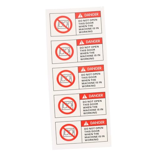 Autocollants de caution danger pour machine TOPBATHY étiquettes de précaution 15 pièces