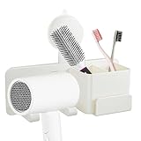 Fönhalter, Wand des Haartrockners montiert | Montage des Trockners zum Absaugen | platzsparender Organizer für das Badezimmer multifunktionale Aufbewahrung