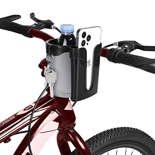 image for Accmor 3-in-1 Bike Cup Holder with Cell Phone Keys Holder, Bike Water 