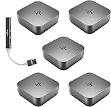 HP 100W G6 Thunderbolt 4 Dock Port Replicator Bundle with DKZ Hub 9X472UT#ABA (Universal Thunderbolt/USB-C Docking Station, Data Transfers to Any Brand Laptop, Single Cable for Charging) 5 Pack