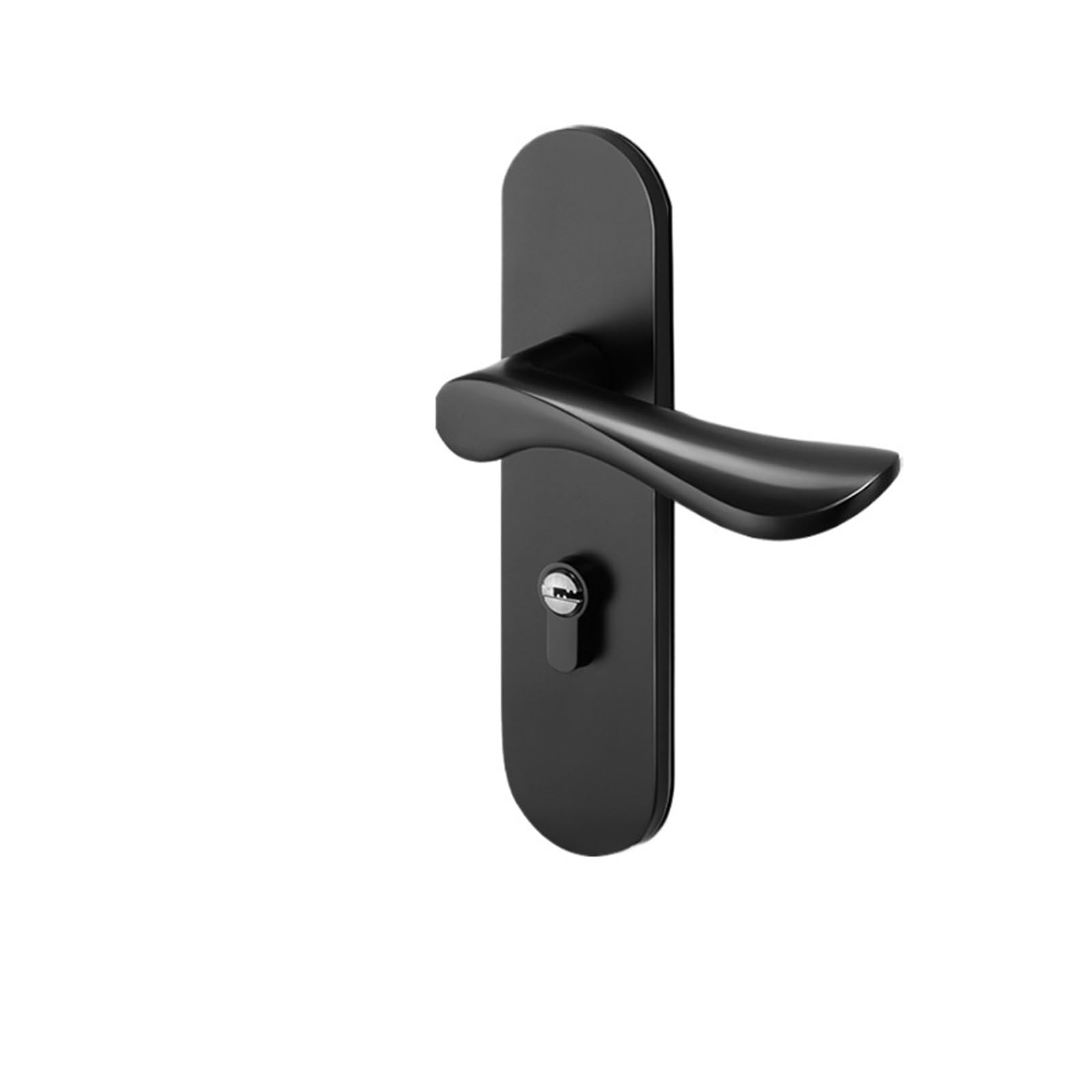 Black Space Aluminum Magnetic Silent Mechanical Door Lock Bedroom