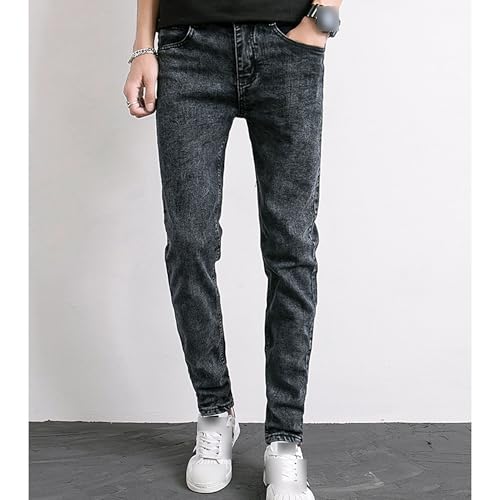 Men's Stretch Skinny Comfort Jeans Slim Fit Tapered Leg Jean Ripped Straight Leg Casual Denim Pants4