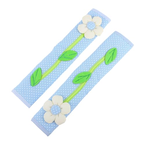 HAMPPLIES 2 piezas Protector para Tirador Frigorífico Funda para Puerta Cocina Manchas y Suciedad para Mango Horno Congelador Azul
