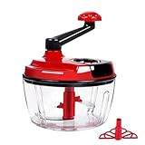 Large application : le design multifonctionnel de notre robot de cuisine manuel est parfait pour hacher différents aliments et pas seulement pour râper la viande. Avec des embouts de différentes tailles, il traite efficacement les noix, et plus encore, minimise les coûts et maximise l'espace dans la cuisine. Modernisez votre préparation des repas avec cet outil de cuisine polyvalent