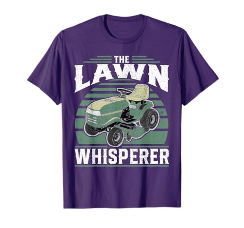 Lawn Whisperer Mowing Dad T-Shirt