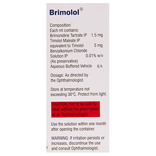 Image of Brimolol - Bottle of 5 ml Eye Drops