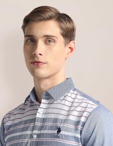 Image of U.S. Polo ASSN. Men's Cotton Regular Fit Shirt