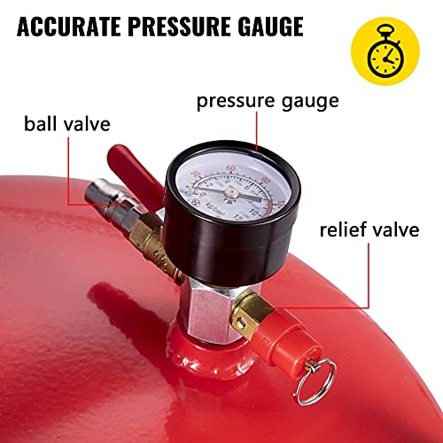 VEVOR-Waste-Oil-Drain-Tank-20-Gallon-Portable-Oil-Drain-Air-Operated-Drainer-Oil-Change-Oil-Drain-Container-Fluid-Fuel-Transfer-Drainage-Adjustable-Funnel-Height-with-Wheel-for-Easy-Oil-Removal