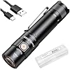 Fenix E35R EDC Flashlight, 3100 Lumens USB-C Rechargeable High Lumen Performance Flashlight with LumenTac Organizer Black