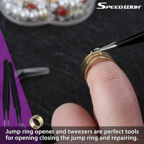 SPEEDWOX 6PCS Mini Jewelry Pliers Set - Double Nose Pliers, End Cutting, Diagonal, Bent Nose, Jump Ring Opener - Image 4