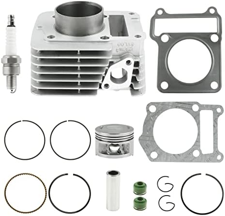 FLYPIG Cylinder Piston Gasket Top End Ring Set Rebuild Kit for 2000-2005 Yamaha TTR125 TTR125E TTR 125 Cylinder Top End Piston