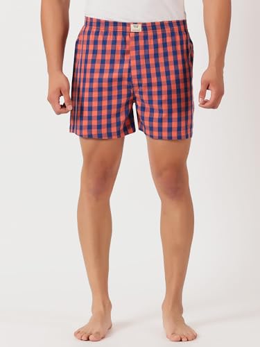 Image of Thomas Scott Men's | Cricket Club | Regular Fit | 100% Cotton | Casual | Woven | Boxer | Shorts | Pack of 3
