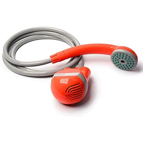 Yesbon Portable Travel Shower Outdoor Camping Shower with 1.8m Hose, Rechargeable Battery and Water Pump for Outdoor Travel, Beach, Pool, Dog, Flowering Plants Cover