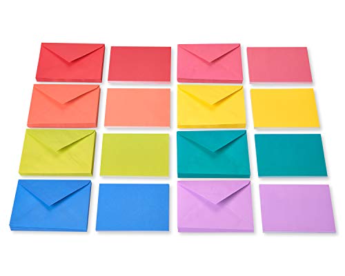 American-Greetings-Single-Panel-Blank-Cards-with-Envelopes-Rainbow-Colors-200-Count